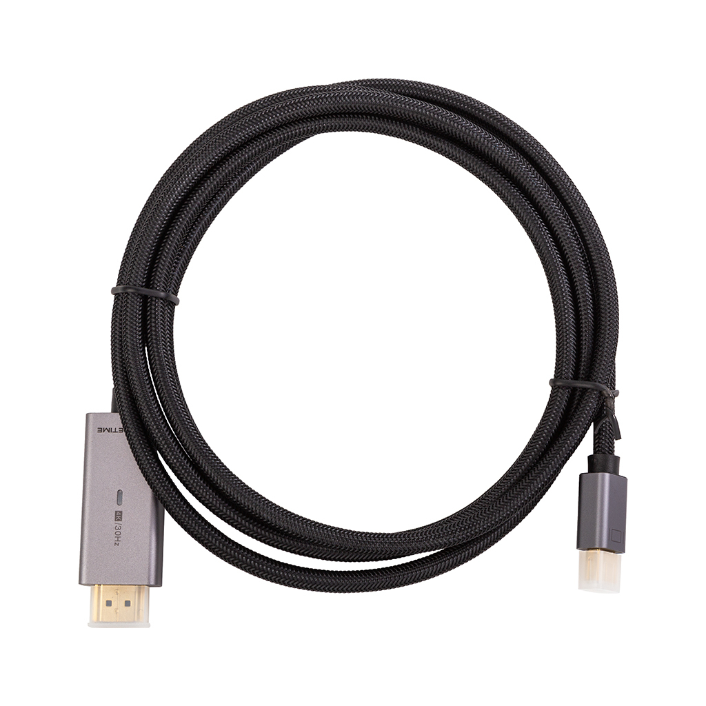Кабель мультимедійний miniDisplayPort M to HDMI M 1.0m Cabletime (CA914593) Кабель мультимедійний miniDisplayPort M to HDMI M 1.0m Cabletime (CA914593)