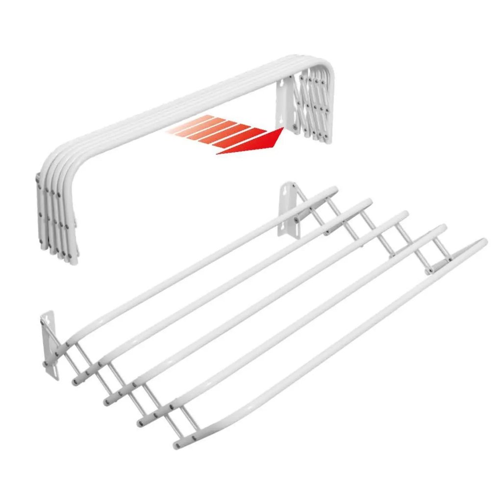 Сушарка для білизни Casa Si Towel Flex 6 White Настінна (CS92197X10) (DAS302386) - фото 2 Сушарка для білизни Casa Si Towel Flex 6 White Настінна (CS92197X10) (DAS302386) - фото 2