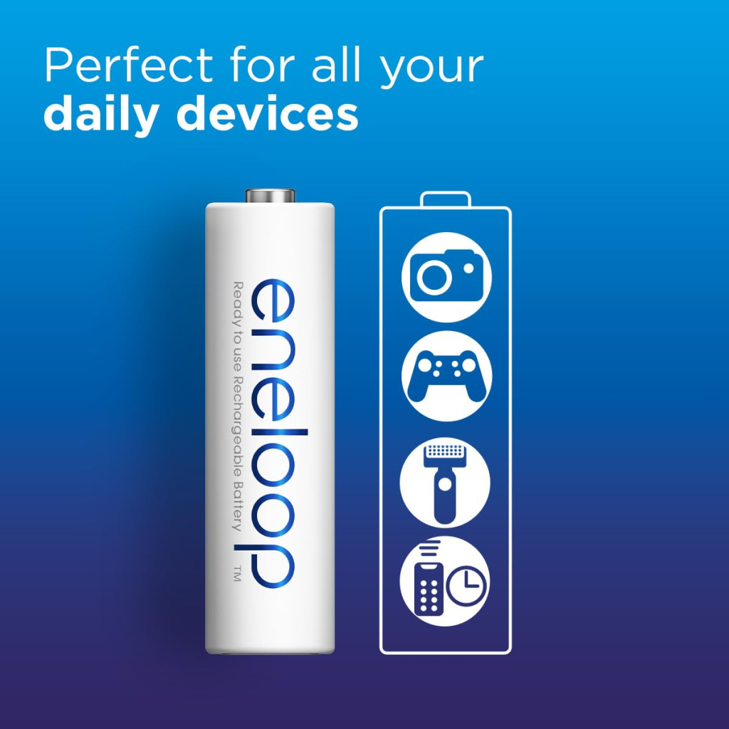 Акумулятор Panasonic AA Eneloop 2000mAh NI-MH * 2 (BK-3MCDE/2CP) - фото 3 Акумулятор Panasonic AA Eneloop 2000mAh NI-MH * 2 (BK-3MCDE/2CP) - фото 3