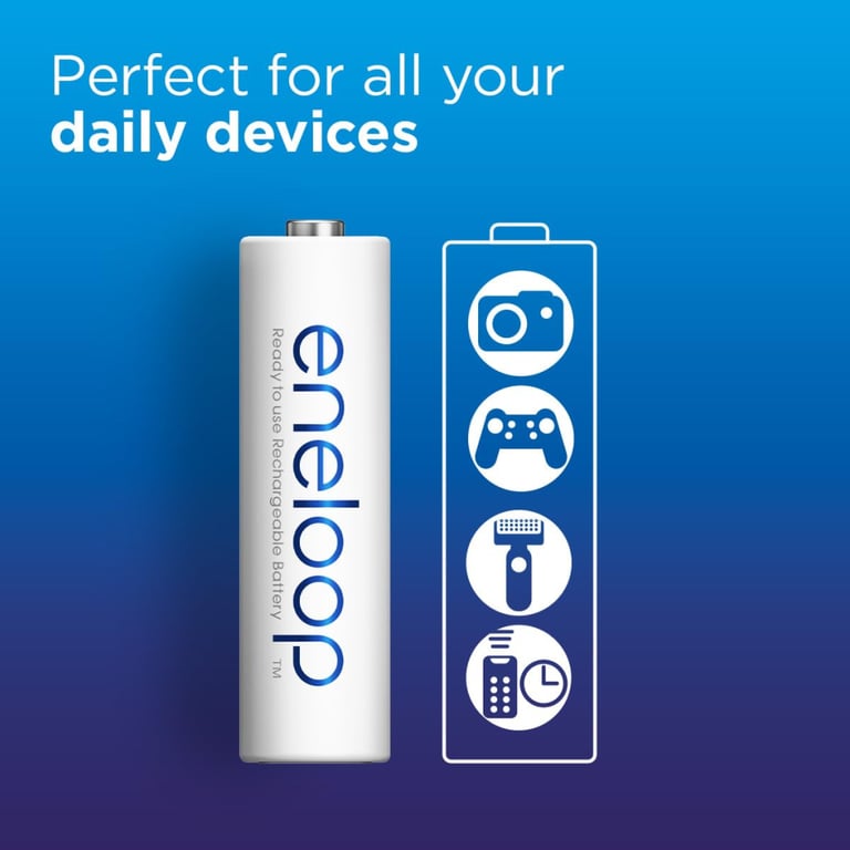 Акумулятор Panasonic AA Eneloop 2000mAh NI-MH * 2 (BK-3MCDE/2CP) - фото 3