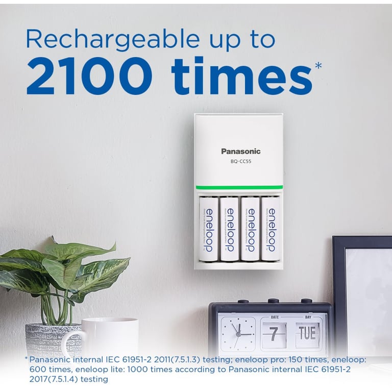 Акумулятор Panasonic AA Eneloop 2000mAh NI-MH * 2 (BK-3MCDE/2CP) - фото 8