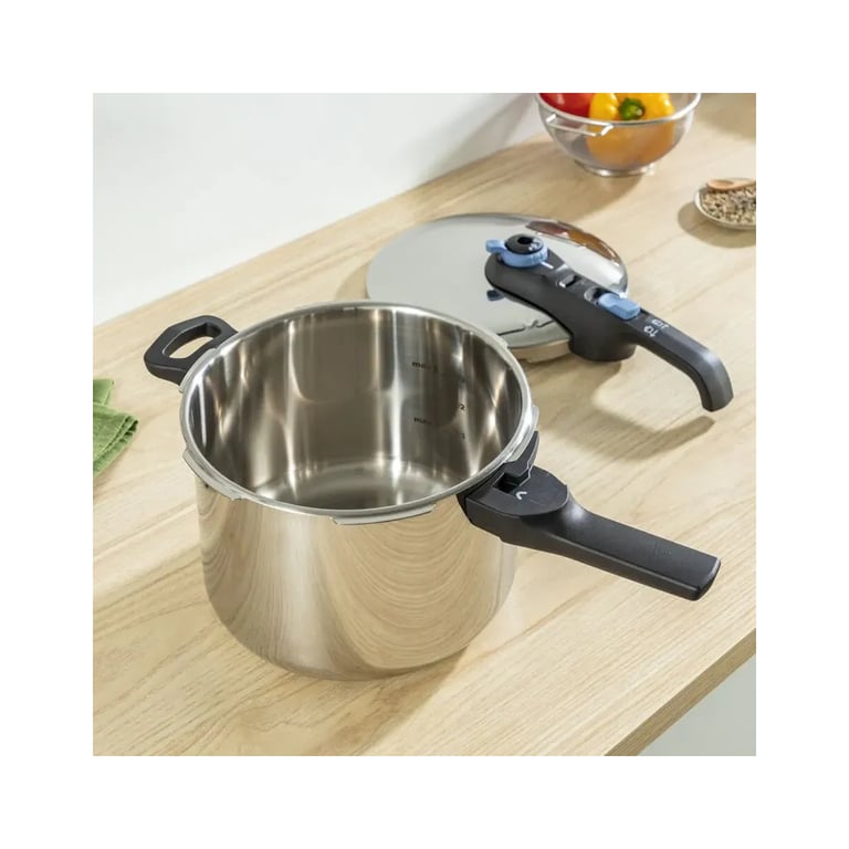Каструля Tefal Secure Trendy Скороварка з паровим кошиком 4л (P2580402) - фото 3