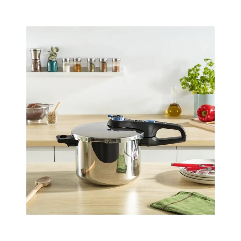 Каструля Tefal Secure Trendy Скороварка з паровим кошиком 4л (P2580402) - фото 4