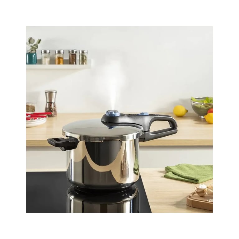 Каструля Tefal Secure Trendy Скороварка з паровим кошиком 4л (P2580402) - фото 5