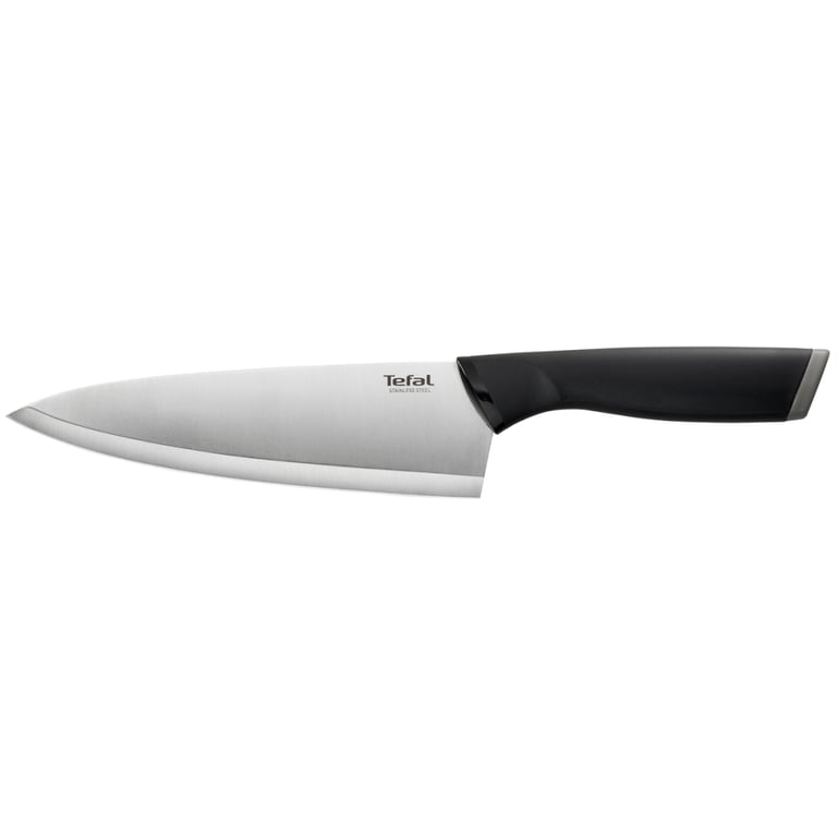 Кухонний ніж Tefal Comfort, 20см, з чохлом, нержавіюча сталь, пластик, чорний (K2213244) - фото 3