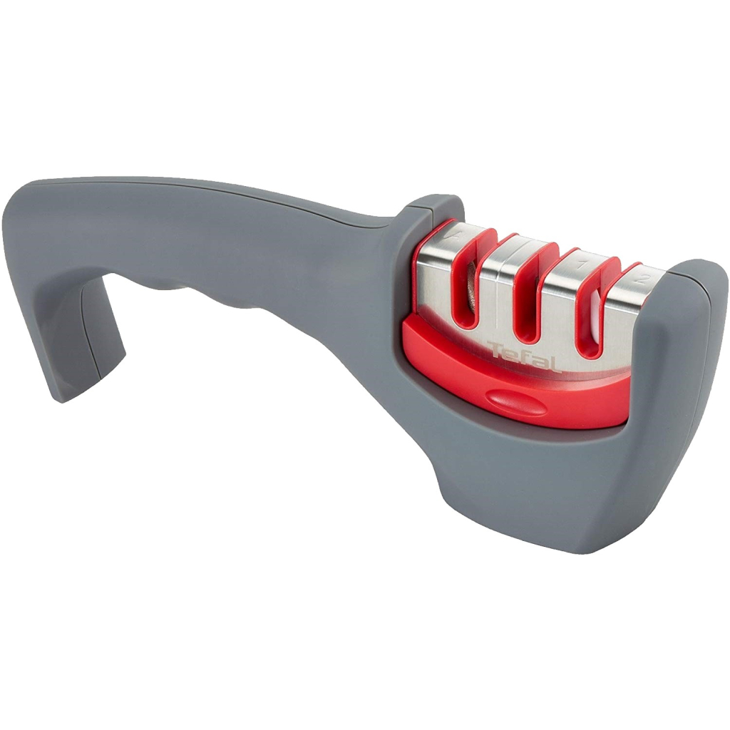 Точило для ножів Tefal Fresh Kitchen, нержавіюча сталь, пластик, сірий (K2090514) - фото 2 Точило для ножів Tefal Fresh Kitchen, нержавіюча сталь, пластик, сірий (K2090514) - фото 2