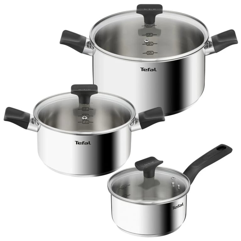 Набір посуду Tefal Delicious, 6предметів, нержавіюча сталь, бакеліт, скло (B925S655) - фото 1