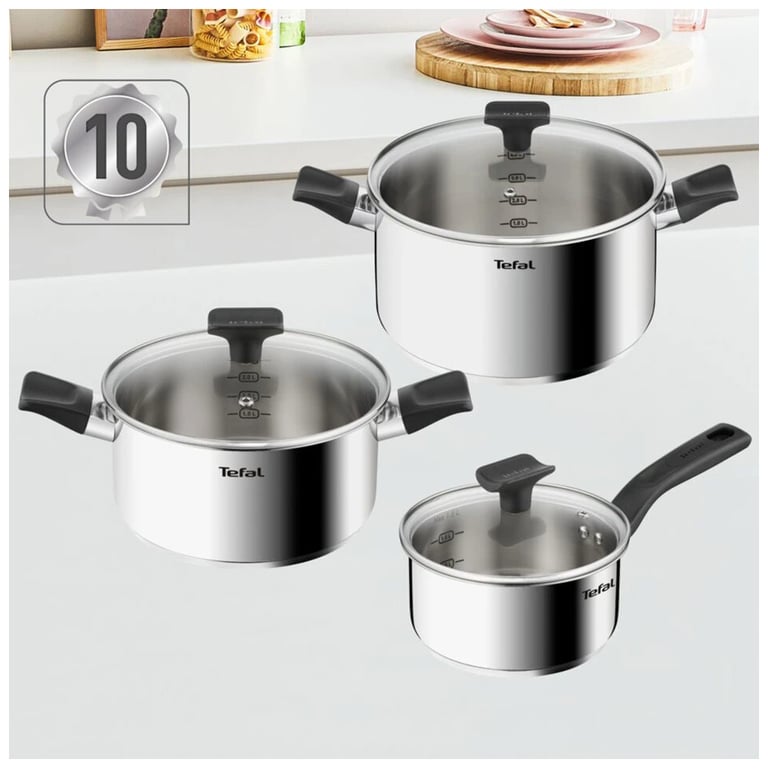 Набір посуду Tefal Delicious, 6предметів, нержавіюча сталь, бакеліт, скло (B925S655) - фото 8