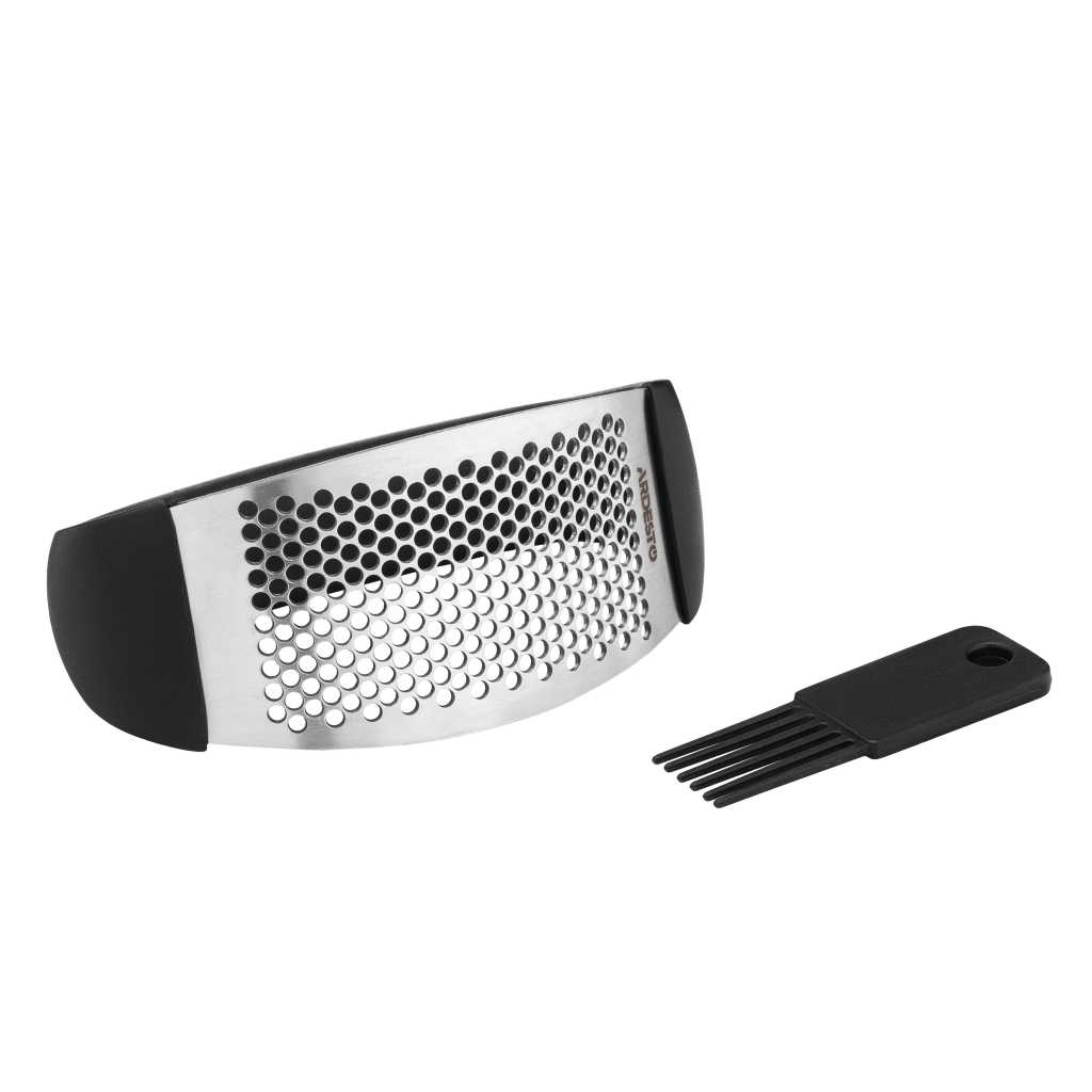 Прес для часнику Ardesto Gemini, 12см, нержавіюча сталь, пластик, чорний (AR7002B) - фото 4 Прес для часнику Ardesto Gemini, 12см, нержавіюча сталь, пластик, чорний (AR7002B) - фото 4