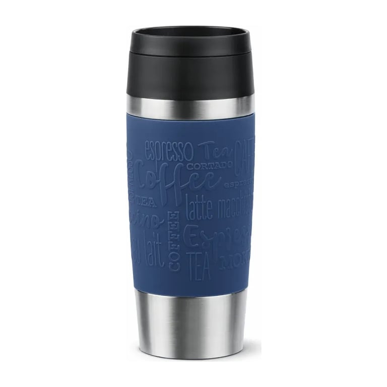 Термокружка Tefal Travel Mug Classic, 360мл, нержавіюча сталь, синій (N2020310) - фото 1