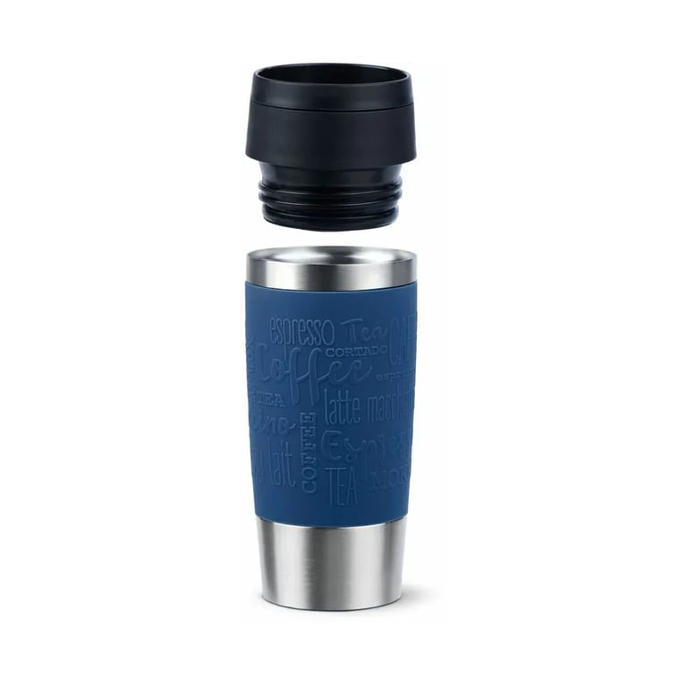 Термокружка Tefal Travel Mug Classic, 360мл, нержавіюча сталь, синій (N2020310) - фото 3