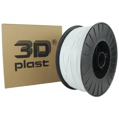Пластик для 3D-принтера 3Dplast PLA 1.75мм, 3кг, white (3DPLA1753WHT) - фото 1