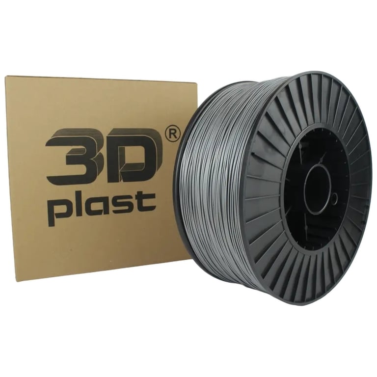 Пластик для 3D-принтера 3Dplast PLA 1.75мм, 3кг, gray – metallic (3DPLA1753GRMT)