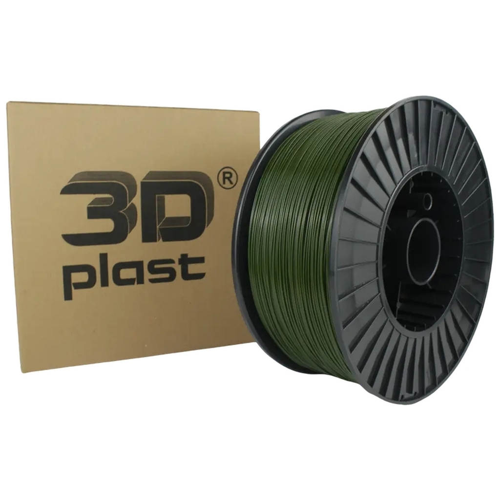 Пластик для 3D-принтера 3Dplast PLA 1.75мм, 3кг, khaki (3DPLA1753HKI) - фото 1