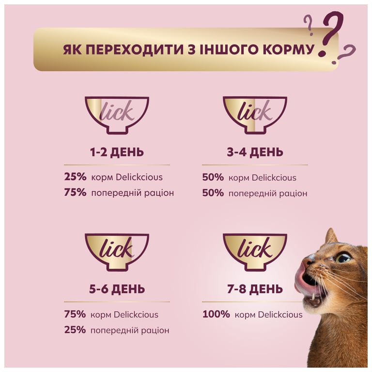 Вологий корм для кішок Delickcious Шматочки з ягнятиною, курячим філе і квасолею спаржевою в желе 85 г (4820269143128) - фото 6