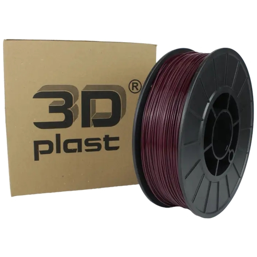 Пластик для 3D-принтера 3Dplast PETG 1.75мм, 0.85кг, burgundy (3DPTG17508BRD) - фото 1 Пластик для 3D-принтера 3Dplast PETG 1.75мм, 0.85кг, burgundy (3DPTG17508BRD) - фото 1
