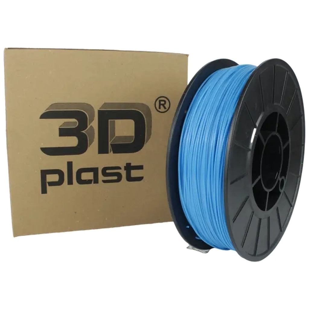 Пластик для 3D-принтера 3Dplast PETG 1.75мм, 0.85кг, light-blue (3DPTG17508BLU) - фото 1 Пластик для 3D-принтера 3Dplast PETG 1.75мм, 0.85кг, light-blue (3DPTG17508BLU) - фото 1