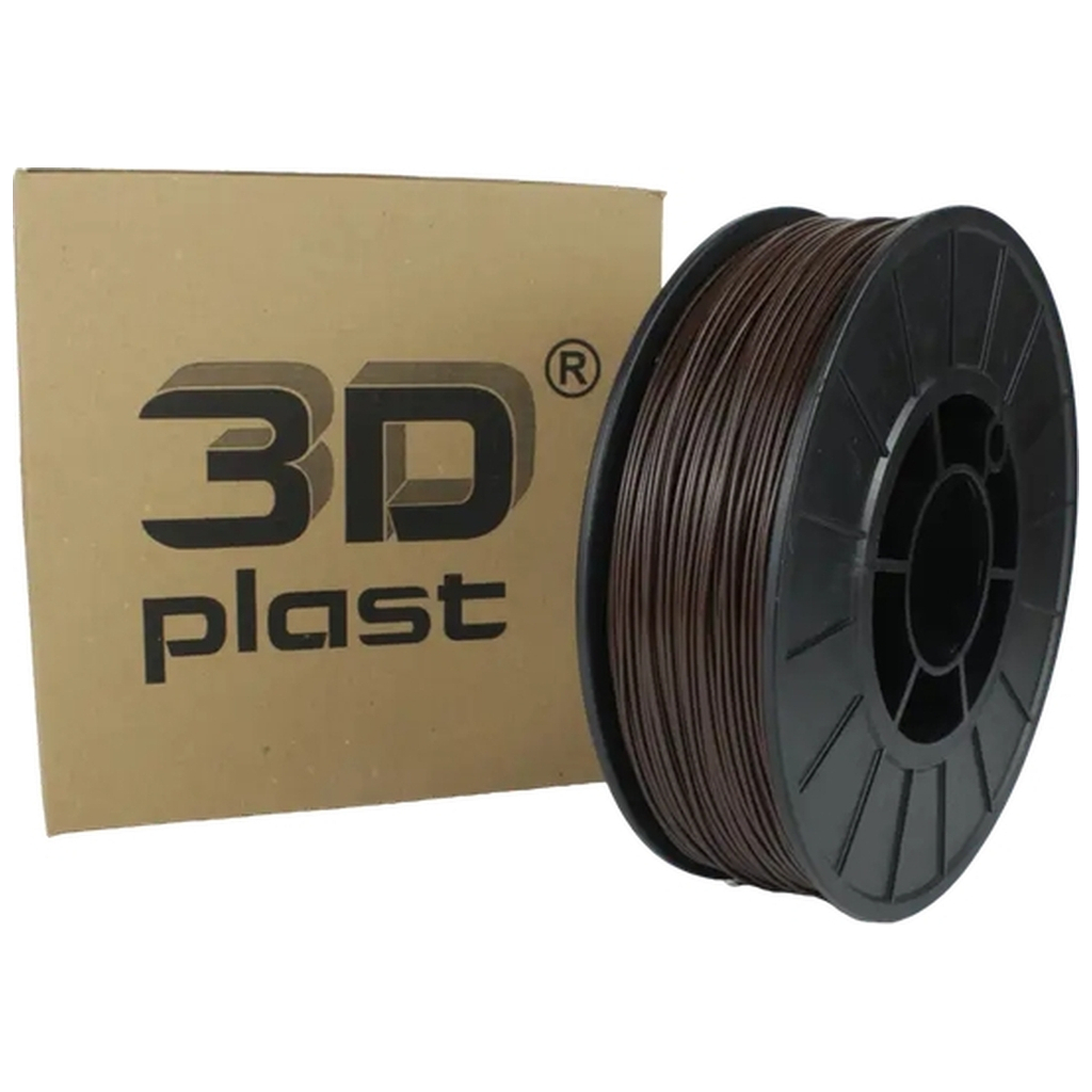Пластик для 3D-принтера 3Dplast PETG 1.75мм, 0.85кг, brown (3DPTG17508BRN) - фото 1 Пластик для 3D-принтера 3Dplast PETG 1.75мм, 0.85кг, brown (3DPTG17508BRN) - фото 1