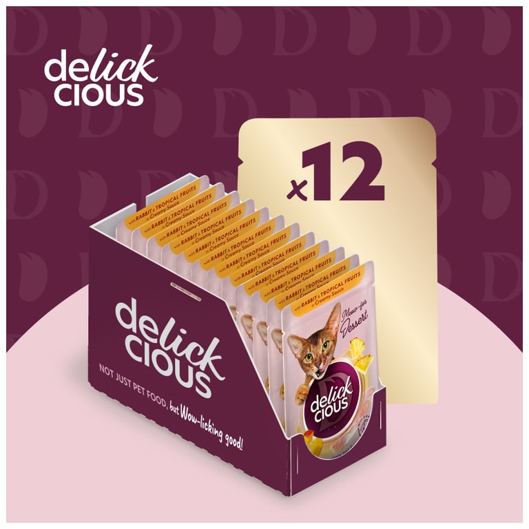 Вологий корм для кішок Delickcious Пластівці з качкою та лісовими ягодами у вершковому соусі 80 г (4820269141834) - фото 5