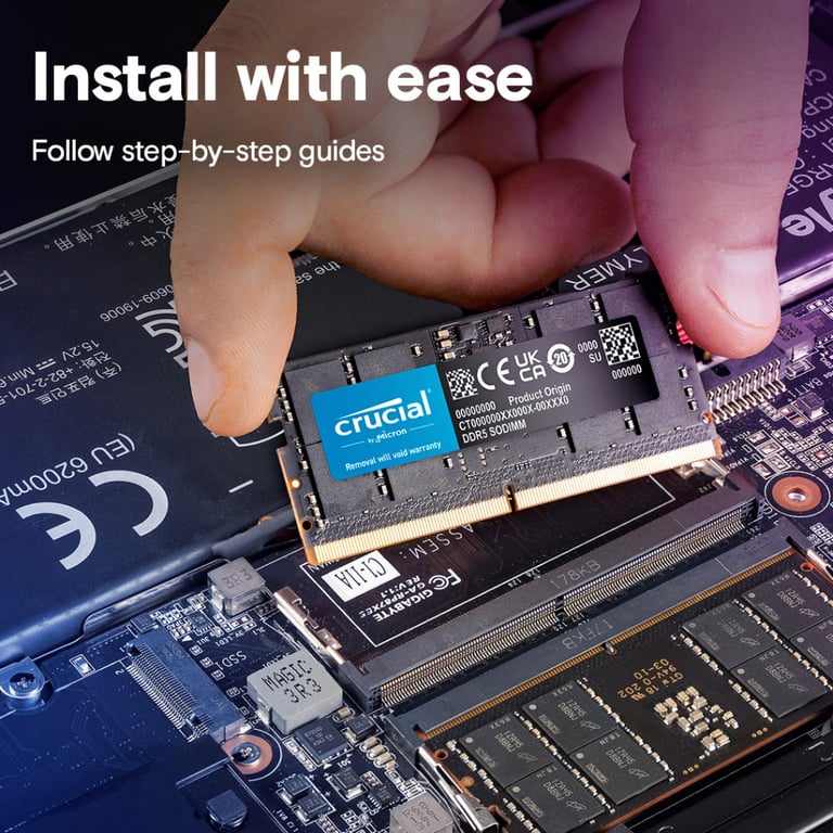 Модуль пам'яті для ноутбука SoDIMM DDR5 32GB 5600 MHz Micron (CT32G56C46S5T) - фото 6