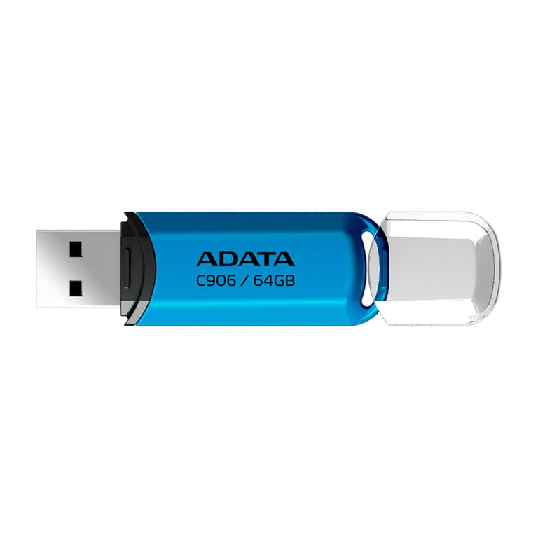 USB флеш накопичувач ADATA 64GB C906 Blue USB 2.0 (AC906-64G-RWB) - фото 2