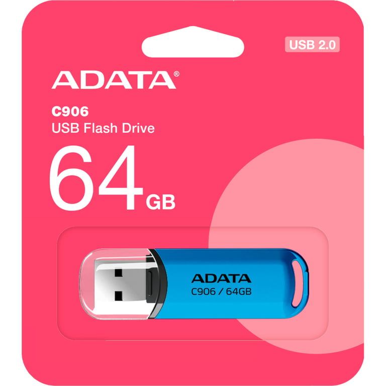 USB флеш накопичувач ADATA 64GB C906 Blue USB 2.0 (AC906-64G-RWB) - фото 3