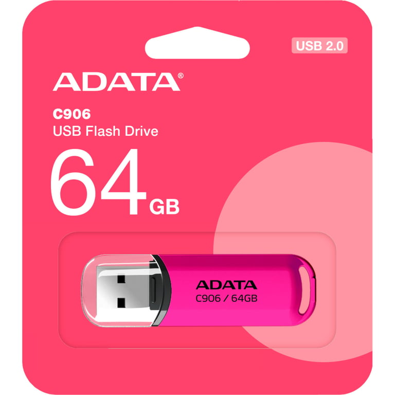 USB флеш накопичувач ADATA 64GB C906 Pink USB 2.0 (AC906-64G-RPP) - фото 3