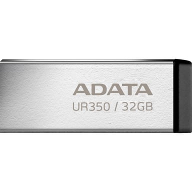 USB флеш накопичувач ADATA 32GB UR350 Silver-Black USB 3.2 (UR350-32G-RSR/BK) - фото 1