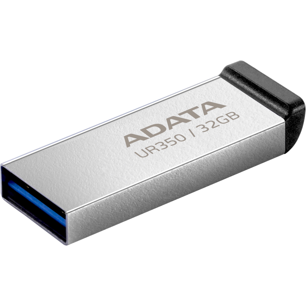USB флеш накопичувач ADATA 32GB UR350 Silver-Black USB 3.2 (UR350-32G-RSR/BK) - фото 2 USB флеш накопичувач ADATA 32GB UR350 Silver-Black USB 3.2 (UR350-32G-RSR/BK) - фото 2