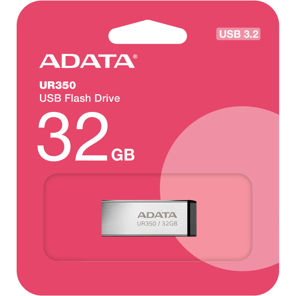 USB флеш накопичувач ADATA 32GB UR350 Silver-Black USB 3.2 (UR350-32G-RSR/BK) - фото 5 USB флеш накопичувач ADATA 32GB UR350 Silver-Black USB 3.2 (UR350-32G-RSR/BK) - фото 5