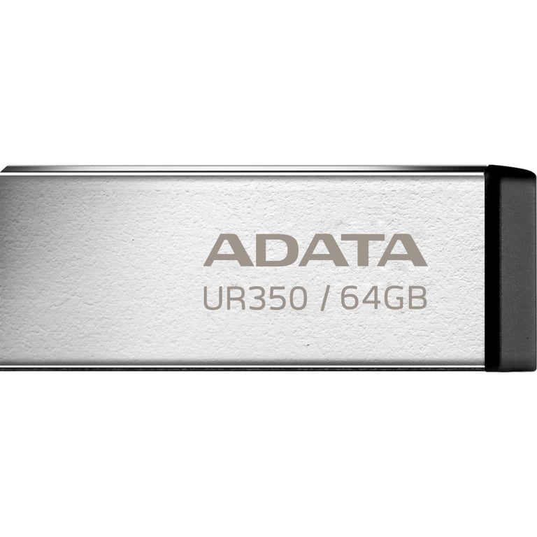 USB флеш накопичувач ADATA 64GB UR350 Silver-Black USB 3.2 (UR350-64G-RSR/BK) - фото 1