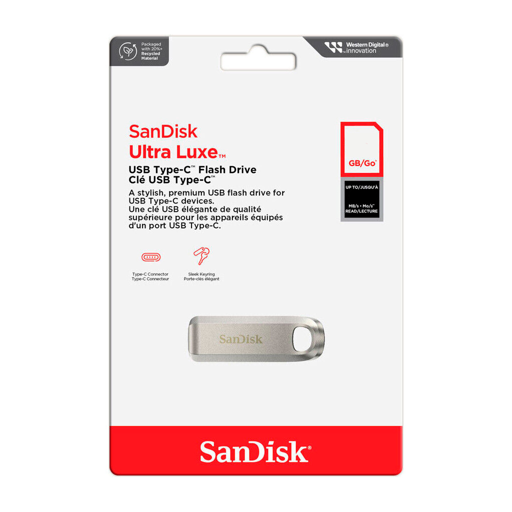USB флеш накопичувач SanDisk 32GB Ultra Luxe Type-C USB 3.2 (SDCZ75-032G-G46) - фото 5 USB флеш накопичувач SanDisk 32GB Ultra Luxe Type-C USB 3.2 (SDCZ75-032G-G46) - фото 5