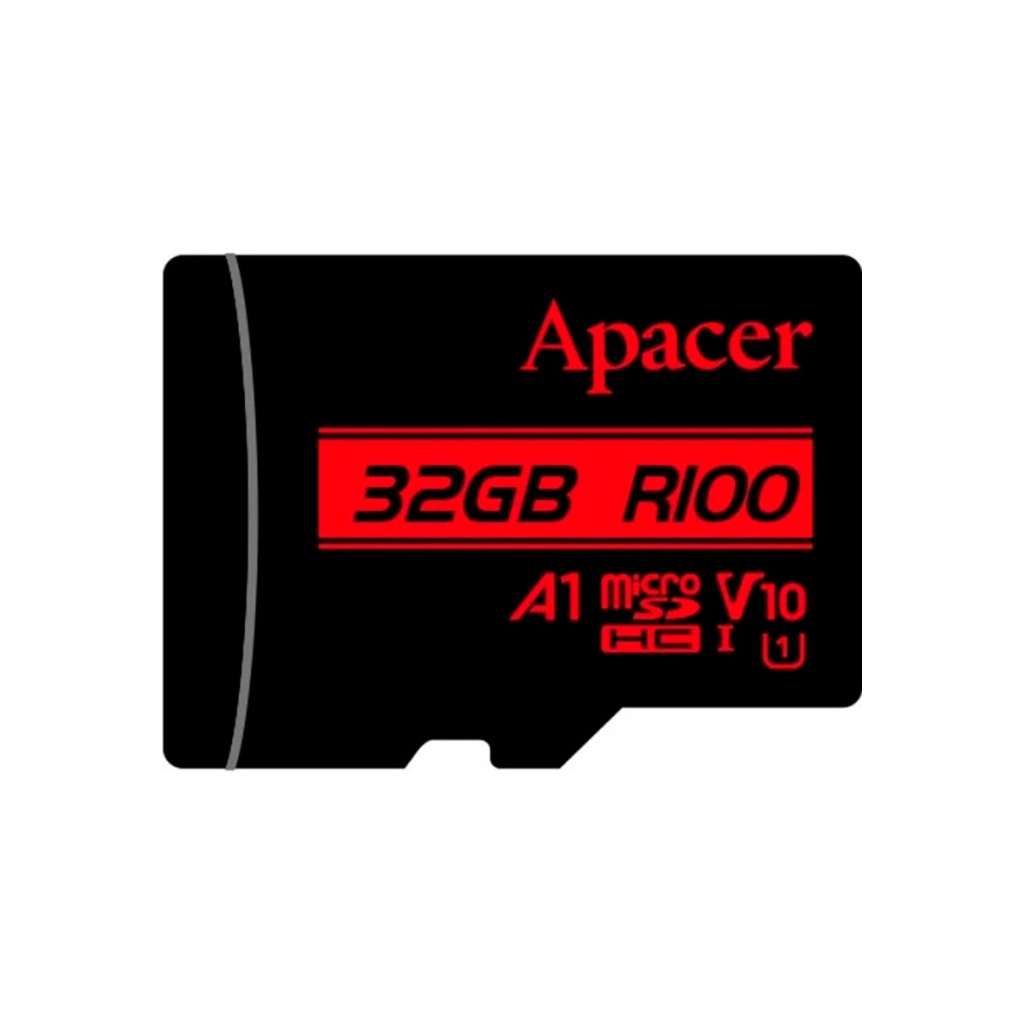 Карта пам'яті Apacer 32GB microSD class 10 UHS-I V10 A1 (AP32GMCSH10UB-RA) - фото 1