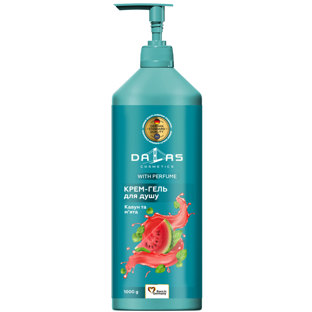 Гель для душу Dalas Cosmetics Кавун та м%27ята 1000 г (4823128004844) Гель для душу Dalas Cosmetics Кавун та м%27ята 1000 г (4823128004844)