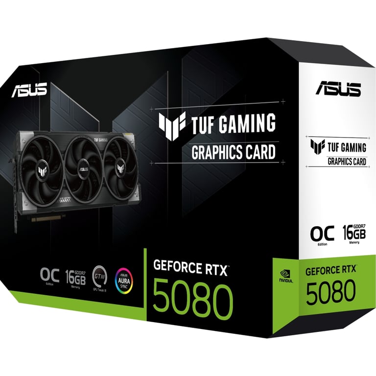 Відеокарта ASUS GeForce RTX5080 16GB TUF OC GAMING (TUF-RTX5080-O16G-GAMING) - фото 4