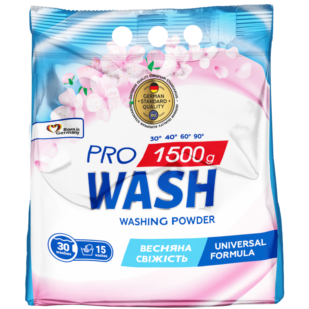 Пральний порошок Pro Wash Universal Весняна свіжість 1.5 кг (4823128004868) Пральний порошок Pro Wash Universal Весняна свіжість 1.5 кг (4823128004868)
