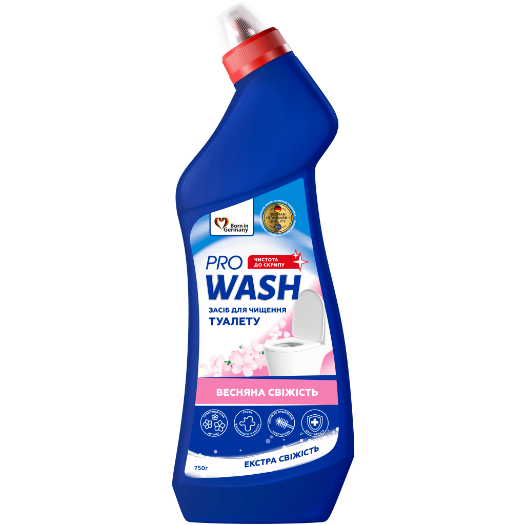 Засіб для чищення унітазу Pro Wash Весняна свіжість 750 г (4262396145499) Засіб для чищення унітазу Pro Wash Весняна свіжість 750 г (4262396145499)