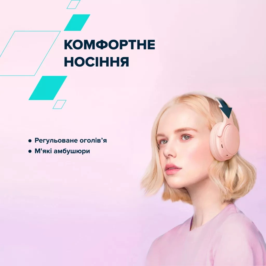 Навушники Canyon OnRiff 4 Bluetooth Pink (CNS-CBTHS4P) - фото 6 Навушники Canyon OnRiff 4 Bluetooth Pink (CNS-CBTHS4P) - фото 6