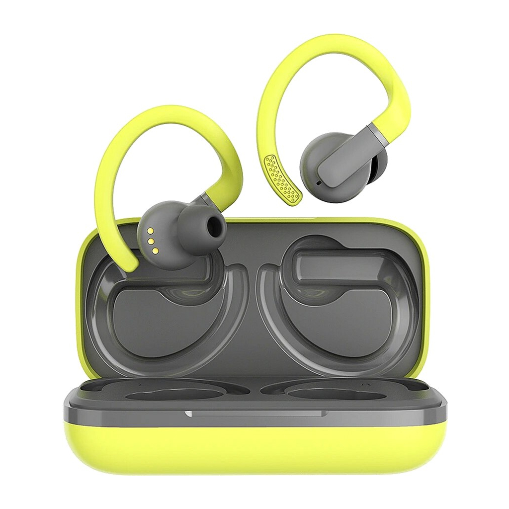 Навушники Canyon OnRun 11 Sport TWS Yellow/Grey (CNS-TWS11GR) - фото 1