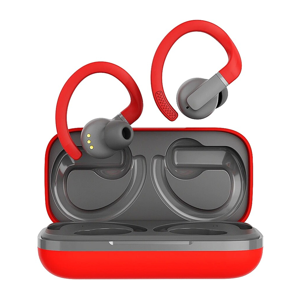 Навушники Canyon OnRun 11 Sport TWS Red/Grey (CNS-TWS11R) - фото 1