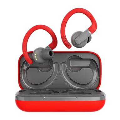 Навушники Canyon OnRun 11 Sport TWS Red/Grey (CNS-TWS11R) - фото 1