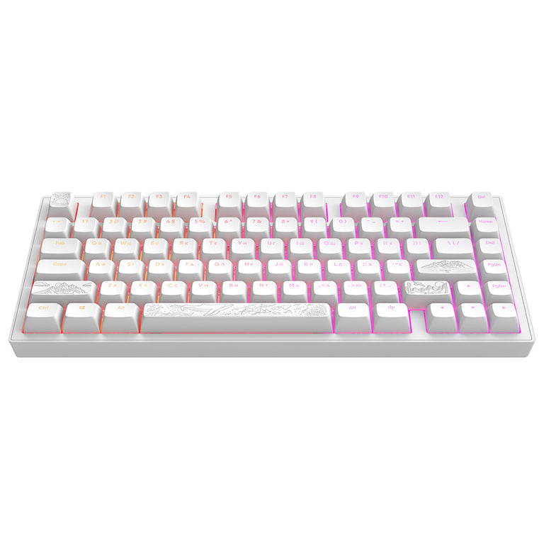 Клавіатура Dark Project ALU81 Terra Nostra PBT RGB Mech G3MS Moonstone White (DPKB_NOSTRA_81_ANSI_WHITE_UA) - фото 1