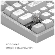 Клавіатура Dark Project ALU81 Terra Nostra PBT RGB Mech G3MS Moonstone White (DPKB_NOSTRA_81_ANSI_WHITE_UA) - фото 8