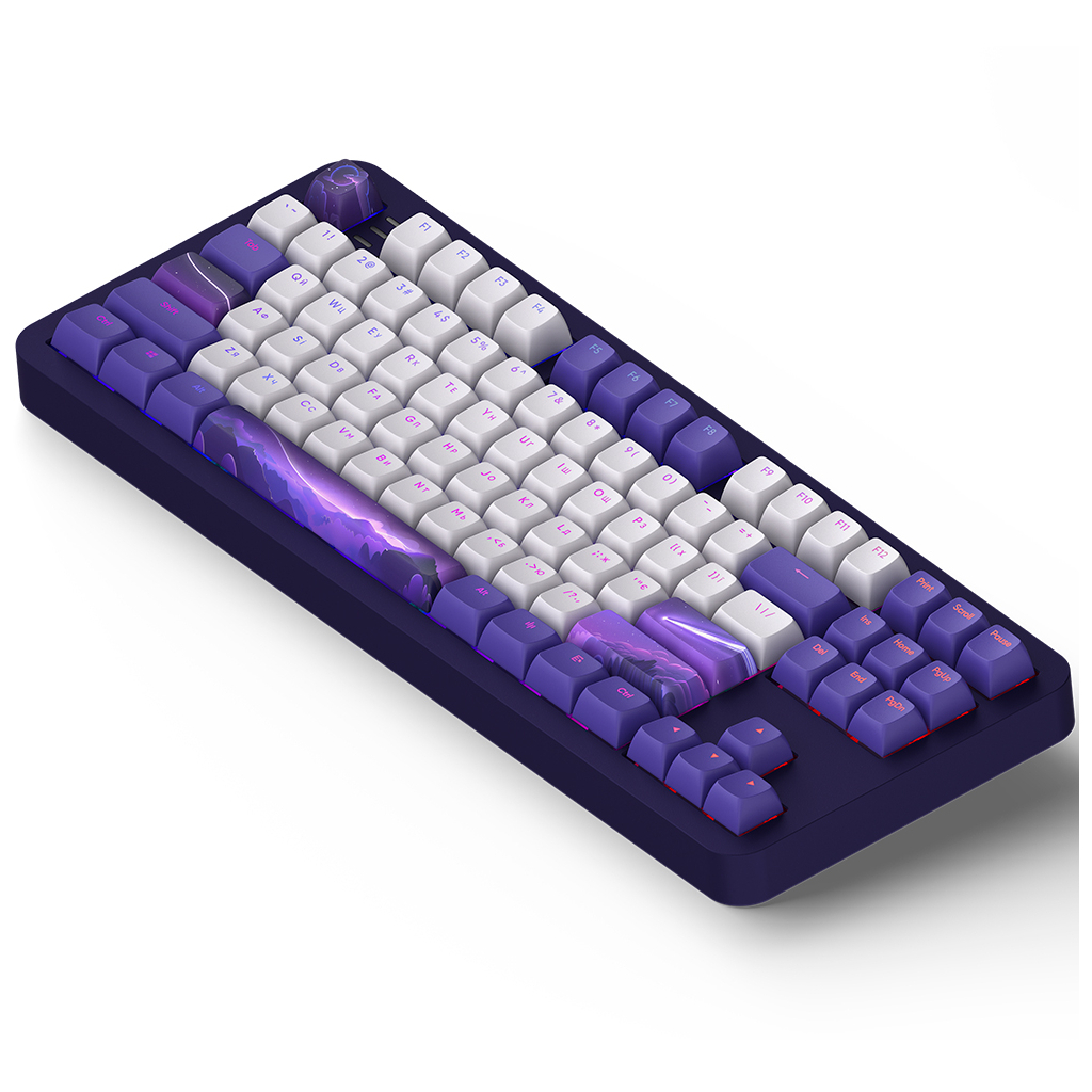 Клавіатура Dark Project ALU87 Celestial ABS RGB Mech G3MS Voidstone Violet (DPKB_CELESTIAL_87_ANSI_UA) - фото 4 Клавіатура Dark Project ALU87 Celestial ABS RGB Mech G3MS Voidstone Violet (DPKB_CELESTIAL_87_ANSI_UA) - фото 4