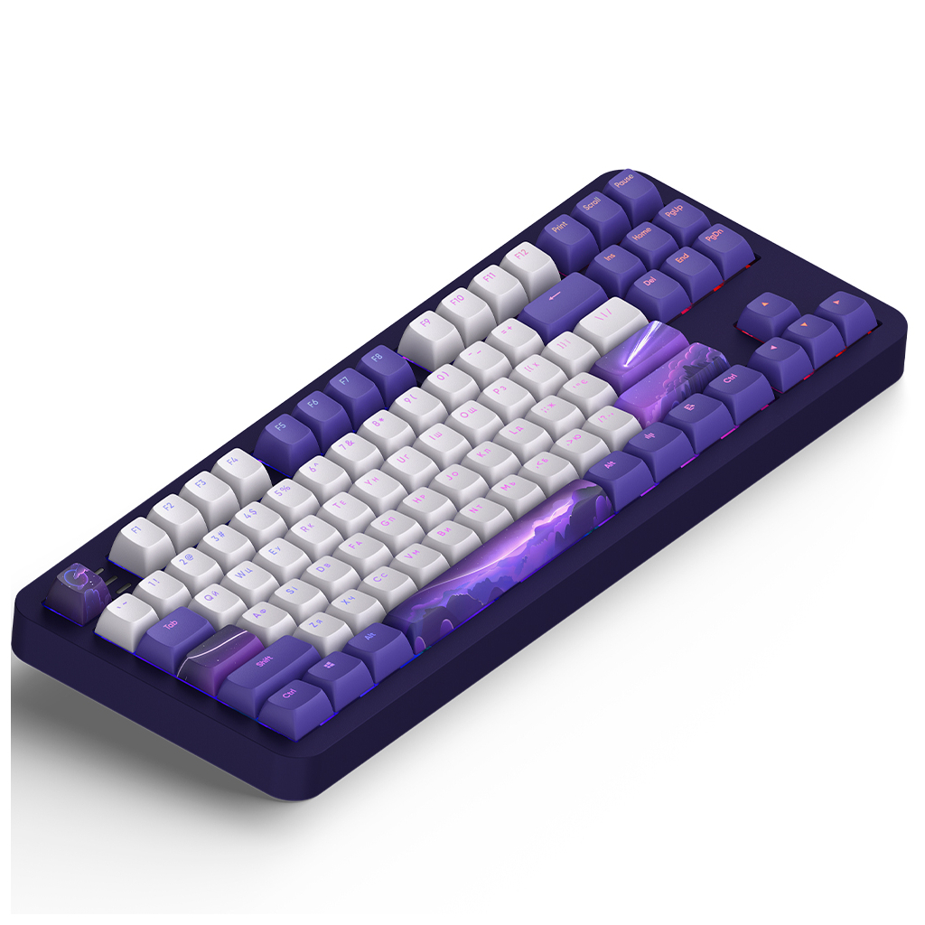 Клавіатура Dark Project ALU87 Celestial ABS RGB Mech G3MS Voidstone Violet (DPKB_CELESTIAL_87_ANSI_UA) - фото 6 Клавіатура Dark Project ALU87 Celestial ABS RGB Mech G3MS Voidstone Violet (DPKB_CELESTIAL_87_ANSI_UA) - фото 6
