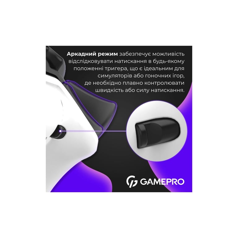 Геймпад GamePro GPX13W 2.4G/BT 5.1/USB/PC/iOS/Android RGB White (GPX13W) - фото 6