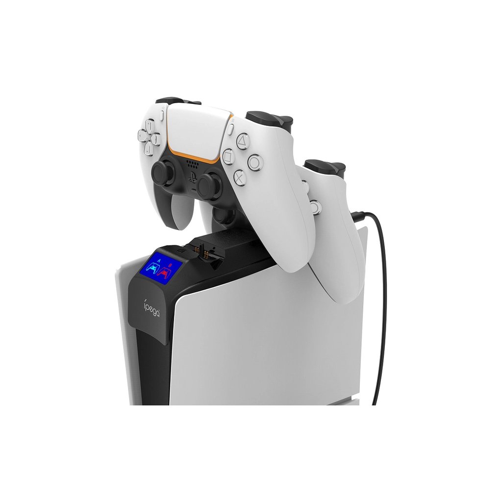 Зарядний пристрій iPega PG-P5S016 Для геймпадів DualSense PS5 Sony PlayStation 5 Slim Black (PG-P5S016) - фото 3 Зарядний пристрій iPega PG-P5S016 Для геймпадів DualSense PS5 Sony PlayStation 5 Slim Black (PG-P5S016) - фото 3