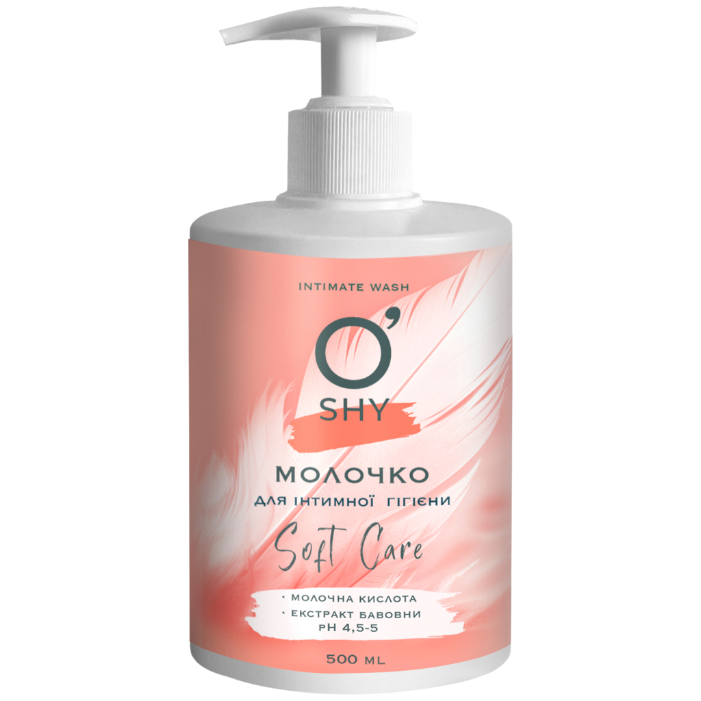 Молочко для інтимної гігієни O'Shy Soft Care 500 мл (4820185227445) - фото 1 Молочко для інтимної гігієни O'Shy Soft Care 500 мл (4820185227445) - фото 1