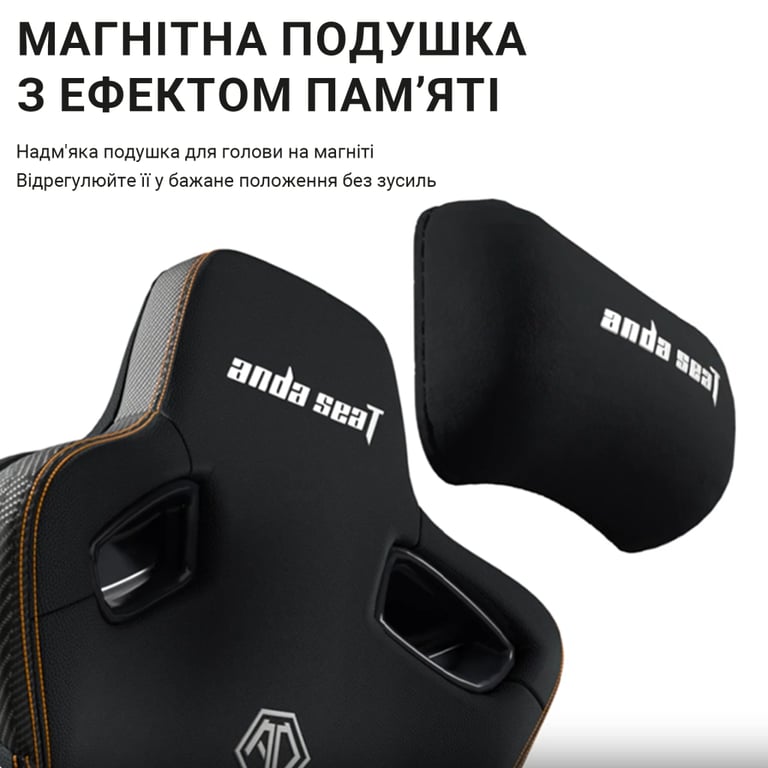 Крісло ігрове Anda Seat Kaiser 3 Fabric Size XL Dark Gray (AD12YDC-XL-01-GB-CF) - фото 8