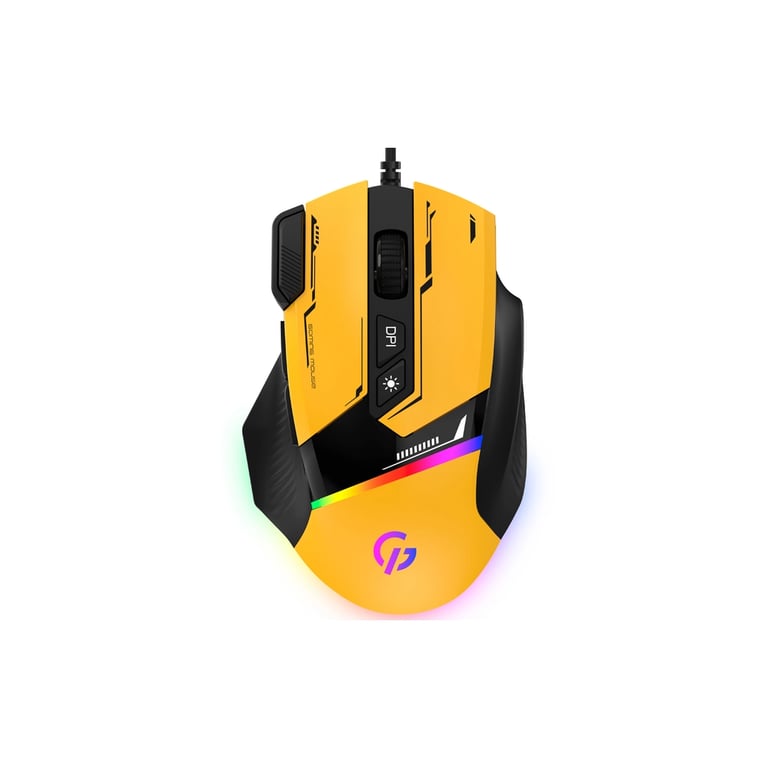 Мишка GamePro GM300Y USB Yellow/Black (GM300Y) - фото 1